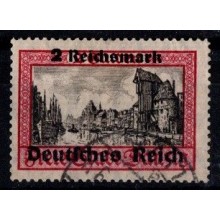 1939 - Tysk Rige - AFA 424 - Frimærke - Danzig frimærker overtrykt Deutsches Reich og nye værdier - Ustemplet.